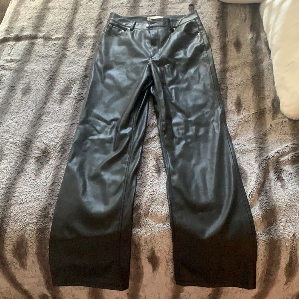 Zara 90’s full length faux leather pants. Worn twice